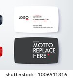 business card template. vector... | Shutterstock .eps vector #1006911316