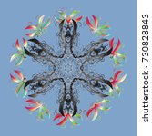 snowflakes pattern. snowflake... | Shutterstock . vector #730828843