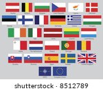 flags of the 27 members of the... | Shutterstock . vector #8512789