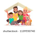 concept of the home of a young... | Shutterstock .eps vector #1139550740