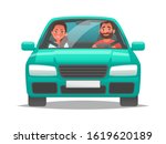 happy couple of young people... | Shutterstock .eps vector #1619620189