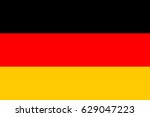 german flag  official colors... | Shutterstock .eps vector #629047223