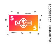 cash sign icon. money symbol.... | Shutterstock .eps vector #1233603706