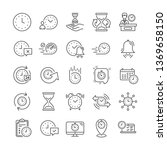 time line icons. set of... | Shutterstock .eps vector #1369658150