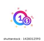 coins icon. money sign. dollar... | Shutterstock .eps vector #1428312593