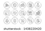 loan line icons. investment ... | Shutterstock .eps vector #1438220420