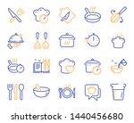 cooking line icons. boiling...