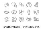 friendship and love line icons. ... | Shutterstock .eps vector #1450307546