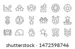 ranking line icons. first place ... | Shutterstock .eps vector #1472598746