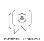 skin protection line icon. chat ... | Shutterstock .eps vector #1478068916