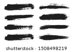 brush lines set. vector black... | Shutterstock .eps vector #1508498219