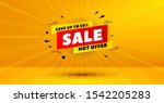 discount banner shape. sale 50  ... | Shutterstock .eps vector #1542205283