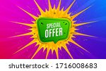 special offer badge. flare... | Shutterstock .eps vector #1716008683