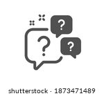 question bubbles icon. ask help ... | Shutterstock .eps vector #1873471489