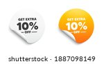 get extra 10 percent off sale.... | Shutterstock .eps vector #1887098149
