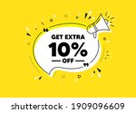 get extra 10 percent off sale.... | Shutterstock .eps vector #1909096609