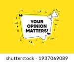 your opinion matters symbol.... | Shutterstock .eps vector #1937069089