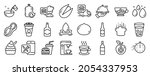 set of food and drink icons ... | Shutterstock .eps vector #2054337953