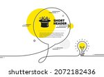 hat trick icon. continuous line ... | Shutterstock .eps vector #2072182436