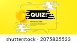 quiz text. quote chat bubble... | Shutterstock .eps vector #2075825533