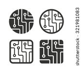 Circuit Board Icons. Technology ...