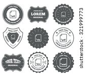 vintage emblems  labels.... | Shutterstock .eps vector #321999773