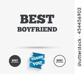 best boyfriend sign icon. award ... | Shutterstock .eps vector #454456903