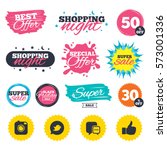 sale shopping banners. special... | Shutterstock .eps vector #573001336