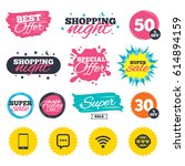 sale shopping banners. special... | Shutterstock .eps vector #614894159