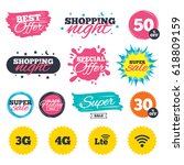 sale shopping banners. special... | Shutterstock .eps vector #618809159