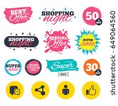 sale shopping banners. special... | Shutterstock .eps vector #649064560