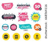 sale shopping banners. special... | Shutterstock . vector #668564116
