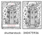 the tower.  the major arcana... | Shutterstock .eps vector #340475936