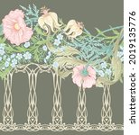 floral seamless pattern ... | Shutterstock .eps vector #2019135776