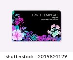 plastic debit or credit  pass ... | Shutterstock .eps vector #2019824129