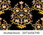 seamless pattern with stylized... | Shutterstock .eps vector #2071656740