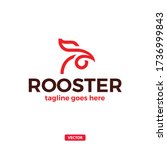 Rooster Head Logo. Vector...