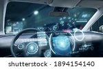 interior of autonomous car.... | Shutterstock . vector #1894154140