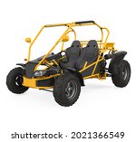 Buggy Car Isolated. 3d Rendering