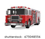 Fire Rescue Truck Isolated. 3d...