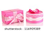 colorful pink gifts isolated on ... | Shutterstock . vector #116909389