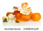orange jam with zest and... | Shutterstock . vector #140844169