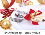 beautiful christmas setting... | Shutterstock . vector #188879036