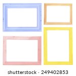 collage of frames isolated on... | Shutterstock . vector #249402853