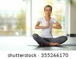 Young Woman Do Yoga   Meditation