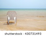 Chair On The Beach Of Dead Sea