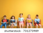 Cute little children reading...