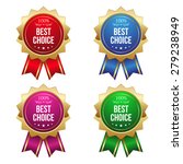 gold best choice badges on... | Shutterstock .eps vector #279238949