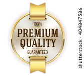gold premium quality badge ... | Shutterstock .eps vector #404847586