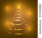christmas lights background. | Shutterstock .eps vector #519240883